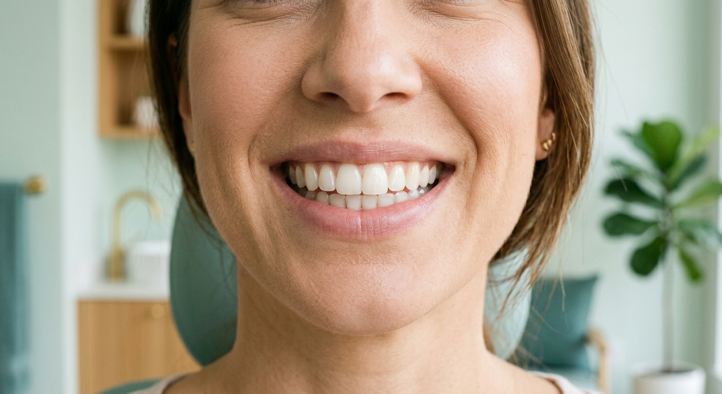 After: a brighter, more even smile